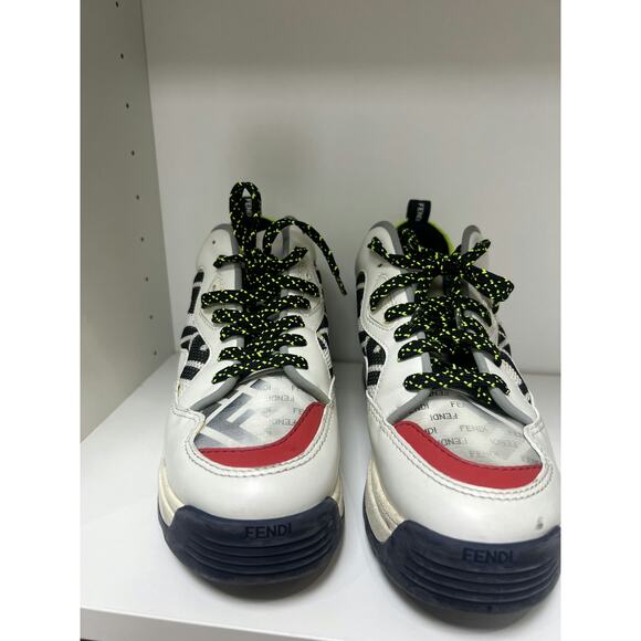 Fendi Shoes - Fendi Multicolor Lace-Up Sneakers - Size 38